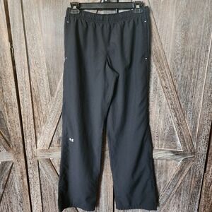 Under Armour Pants Women's S Black UA Craze‎ Woven Semi-Fitted Mesh Lined Active